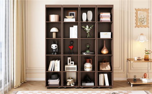 English Elm Queen Murphy Wall Bed with Hydraulic Lift and Push Pull Cabinet Storage Unit Espresso LP000381AAP