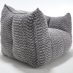 English Elm Sofa plush beanbag chair with superfiber cover and resilient foam filling for ultimate home comfort and relaxation Grey W1996P252268
