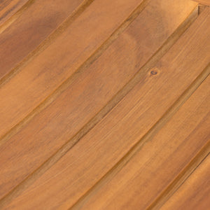 English Elm Christopher Knight Home® - CARIBBEAN Acacia Wood 30" Outdoor Barstool Set of 2 — Weather-Resistant Saddle Seats, Slat Design Natural 61426.00