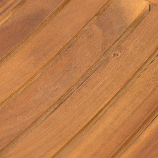 English Elm Christopher Knight Home® - CARIBBEAN Acacia Wood 30" Outdoor Barstool Set of 2 — Weather-Resistant Saddle Seats, Slat Design Natural 61426.00