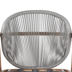 English Elm Christopher Knight Home® - Orla Outdoor Rope Club Chairs Set Of 2 - Stylish Teak Finish & Taupe Cushions For Cozy Lounging N775P224519T-S2