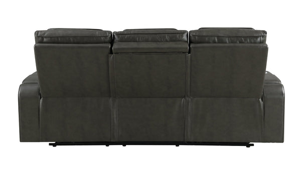English Elm Taddeo Power Reclining Sofa with Led Lighting Usb Ports and Wireless Charging Pad B2726P435904
