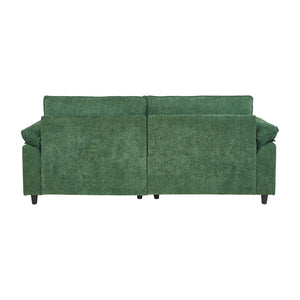 English Elm 2127-gn-ot,foot Rest Tufted Storage Ottoman with Armrests Rubberwood Legs Living Room W308P202300