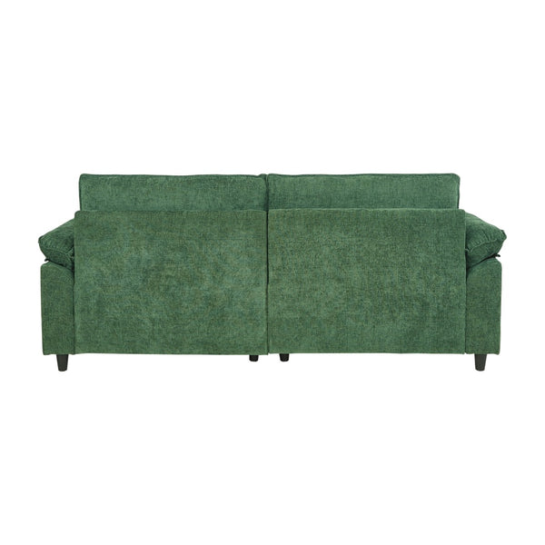 English Elm 2127-gn-ot,foot Rest Tufted Storage Ottoman with Armrests Rubberwood Legs Living Room W308P202300