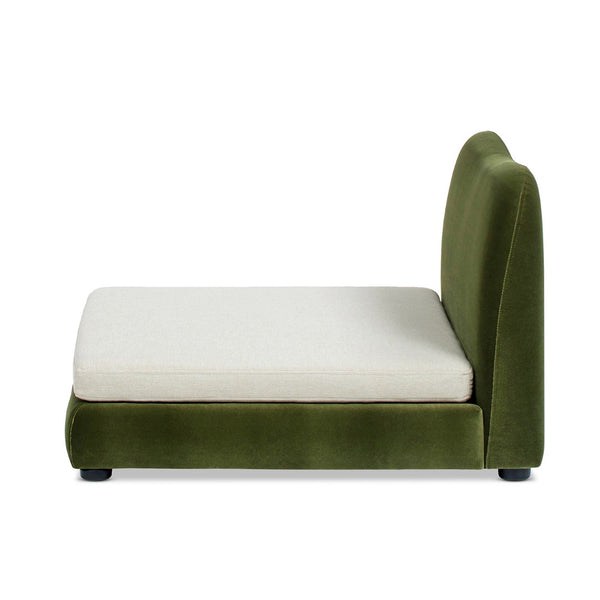 English Elm Roman Velvet Pet Sofa with Backrest for Small Dogs and Cats Modern Living Room B2719P448984