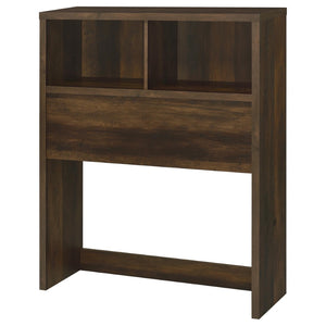 English Elm Geary Twin Bookcase Headboard Set with Nightstands Usb Charging Matte Finish Dark Brown B062S01698