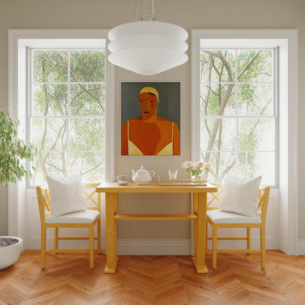 English Elm Farmhouse Solid Rubberwood Dining Chairs Set of 2 with Breathable Rattan Weave — Quiet Luxury Design Natural,White N842P294503A