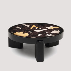 English Elm Fun Art Hand-painted Italian Minimalist Square Coffee Table for Contemporary Living Rooms T5686P508400