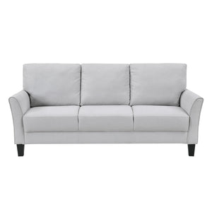 English Elm Modern 3-Piece Contemporary Sofa Set In Gray - Plush Comfort, Durable Upholstery, Stylish Design! B011S01962