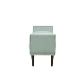 Madison Park Linea Glam/Luxury Upholstered Modern Accent Bench MP105-1192 Seafoam