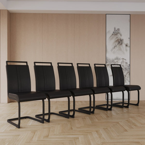 English Elm Modern White Faux Leather High Back Dining Chair Set Gold Base Elegant Seating W3732P495890