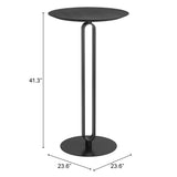 Derry Bar Table Black 110317 Zuo Modern