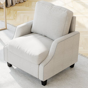 English Elm 3 Piece Living Room Sofa Sets - Modern Sectional Couch, Loveseat & Accent Chair For Cozy Spaces W680S00085