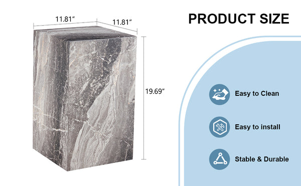 English Elm Elevate Your Living Room With A Modern Mdf Coffee Table In Textured Gray For Stylish Décor W1151P188002