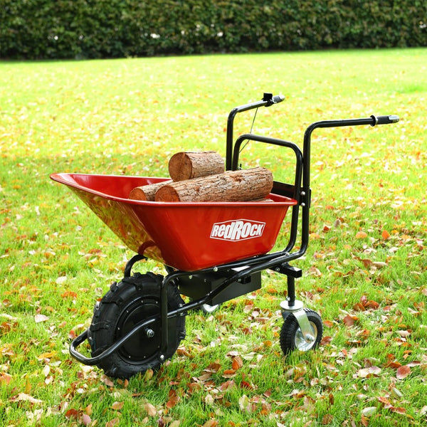 English Elm Wheelbarrow Electric 24v Brushless Motor 78l Steel Cart Forward Reverse Outdoor Hauler N727P171068R