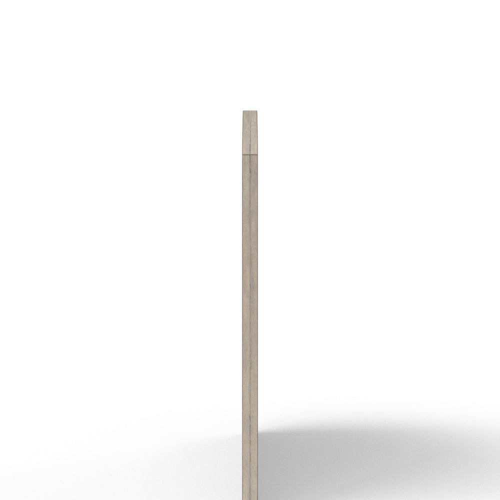 English Elm Antique Gray Dresser Mirror 44" Wide — Wood & Glass Vintage Finish, Wall or Dresser Mounted Elegance B2699P208274