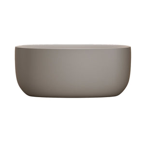 English Elm 47'' Freestanding Stone Resin Soaking Tub Sculpted Solid Surface with Heat Retention Beige W2753P416602