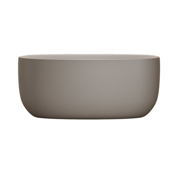 English Elm 47'' Freestanding Stone Resin Soaking Tub Sculpted Solid Surface with Heat Retention Beige W2753P416602