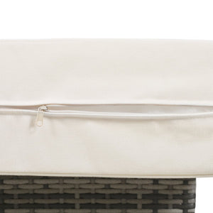 English Elm U_style Outdoor U-shaped Sectional with Iron Frame and Ultra Thick Foam Patio Seating WY000478AAA