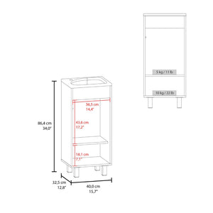 English Elm White Bathroom Vanity With Integrated Sink - Sleek, Space-Saving Design For Modern Small Bathrooms B062P303924-GIGA