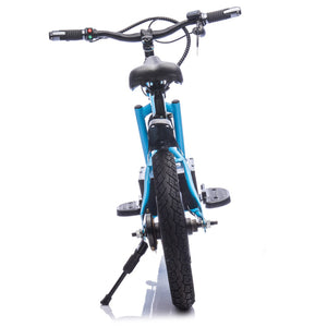 English Elm 24v Kids Electric Dirt Bike 300w Motor 16in Pneumatic Tires Adjustable Seat Ages 5 to 12 Blue W1578P335445