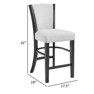 English Elm Farmhouse Swivel Barstools with X Back Solid Wood Frame for Kitchen Islands Set of 2 B056P416857