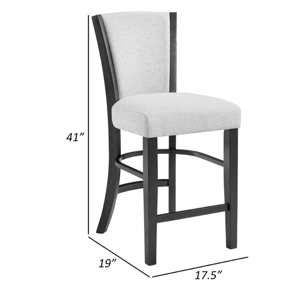 English Elm Farmhouse Swivel Barstools with X Back Solid Wood Frame for Kitchen Islands Set of 2 B056P416857