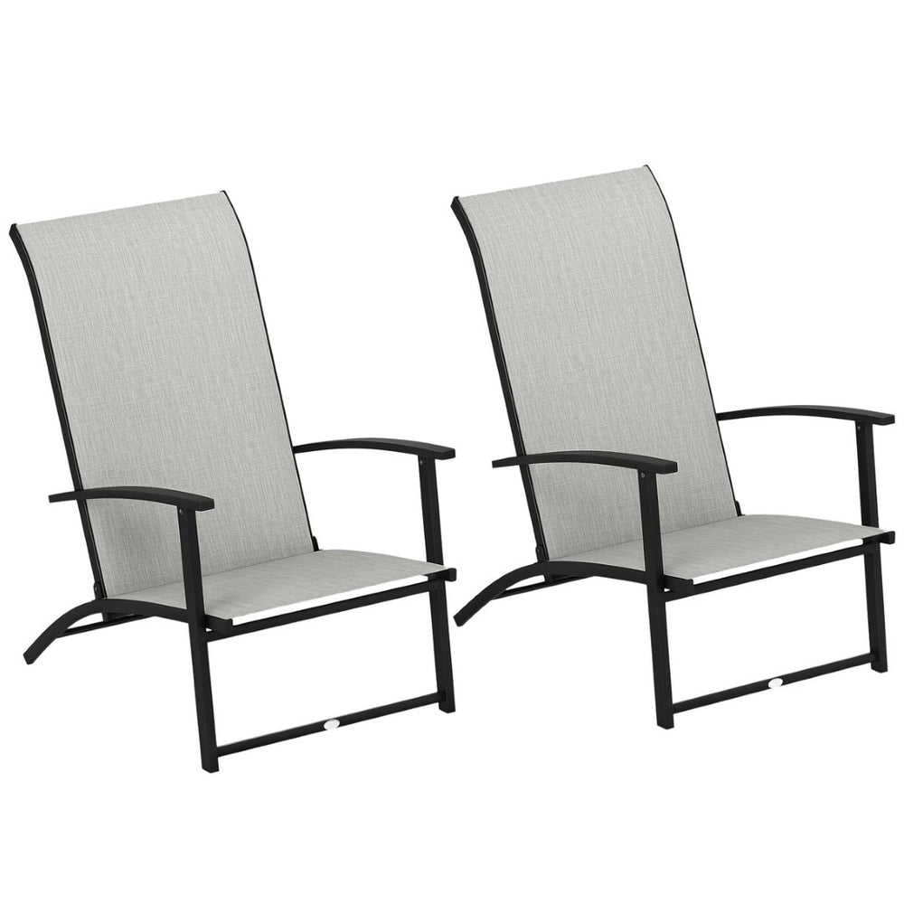 English Elm Outsunny Acacia Wood Patio Rocking Chair Set of 2 with Cushions and Armrests W2225P485609