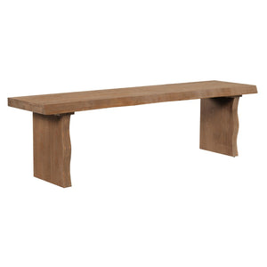 English Elm Indoor Solid Pine Dining Bench Seats Three Adults Farmhouse Style Kitchen Seating N779P329115B
