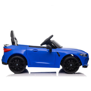English Elm Bmw M4 Licensed Kids Ride on Car with Parental Remote Dual Motors and Led Lights Blue W1578P214204