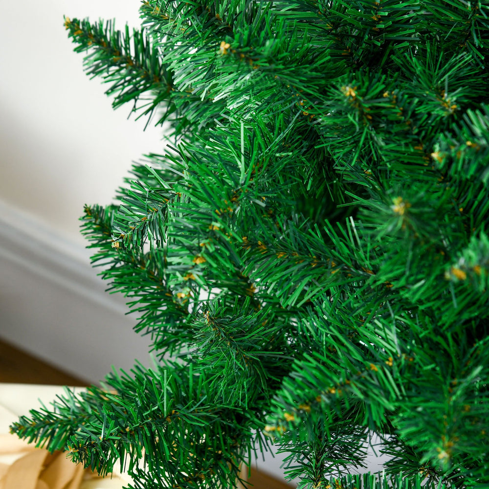 English Elm Homcom 7Ft Half Artificial Christmas Tree - Space-Saving Holiday Décor With 520 Lifelike Branches W2225P229610