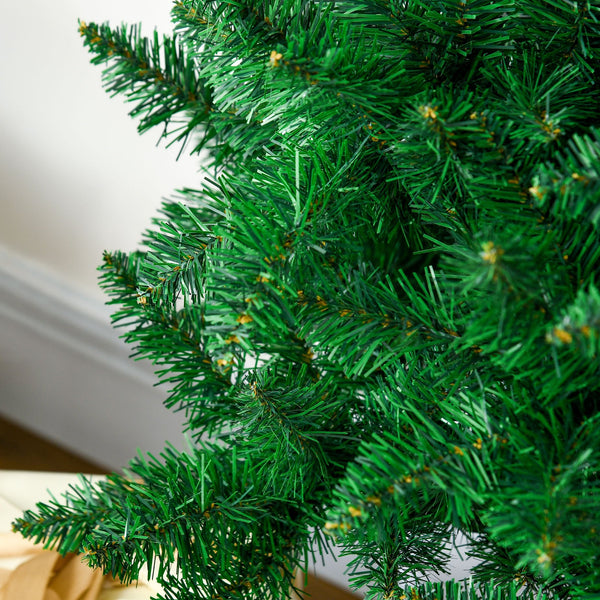 English Elm Homcom 7Ft Half Artificial Christmas Tree - Space-Saving Holiday Décor With 520 Lifelike Branches W2225P229610