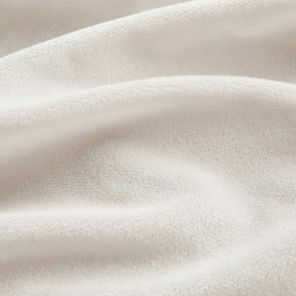 JLA Home Madison Park - Faux Plush Faux Fur Throw with Basket-Weave Texture, Machine-Washable, Oeko‑Tex Certified Comfort and Style Ivory MP50-8255