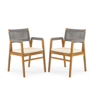 English Elm Christopher Knight Home® - Outdoor 7-Piece Rustic Acacia Dining Set With Expandable Table & Cushions For Stylish Gatherings N773P210139G6_68892.00SNTS