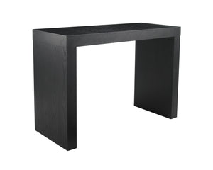 Sunpan Faro Urban Bar Table - Stylish Solid Ash Design with Room for Four Stools, Perfect for Any Space Black