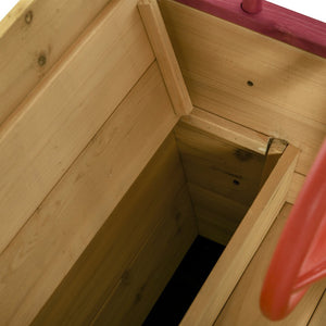 English Elm Outsunny Wooden Pirate Ship Sandbox with Canopy Storage Bench Outdoor Kids Play W2225P217334