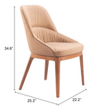 Ayr Dining Chair - Set of 2 Tan 110127 Zuo Modern