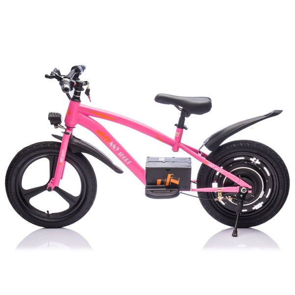 English Elm 24v Kids Electric Dirt Bike 300w Motor 16in Pneumatic Tires Adjustable Seat Ages 5 to 12 Pink W1578P335443