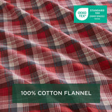 Woolrich Flannel Lodge/Cabin Sheet Set WR20-1801 Red Plaid