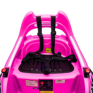 English Elm 12v Kids Bumper Ride on Car with 360 Spin Led Lights Parental Remote Safety Harness W1578P347962