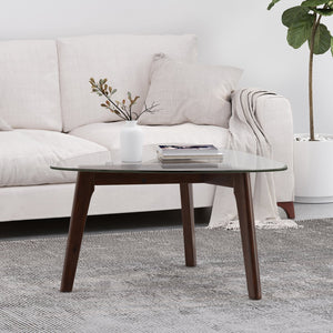 English Elm Christopher Knight Home® - COFFEE table with low-profile modern wood design, 37" L x 36" W sleek accent for living rooms Walnut 68681.00