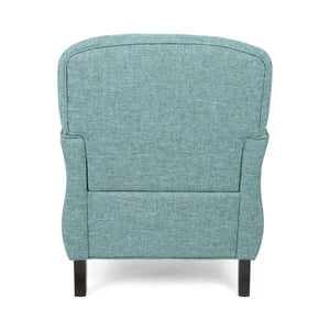 English Elm Christopher Knight Home® - CHAIR modern fabric lounge seat with compact 28.5x28.25x20.75 in dimensions, cozy supportive design Teal 63566.00TTWD