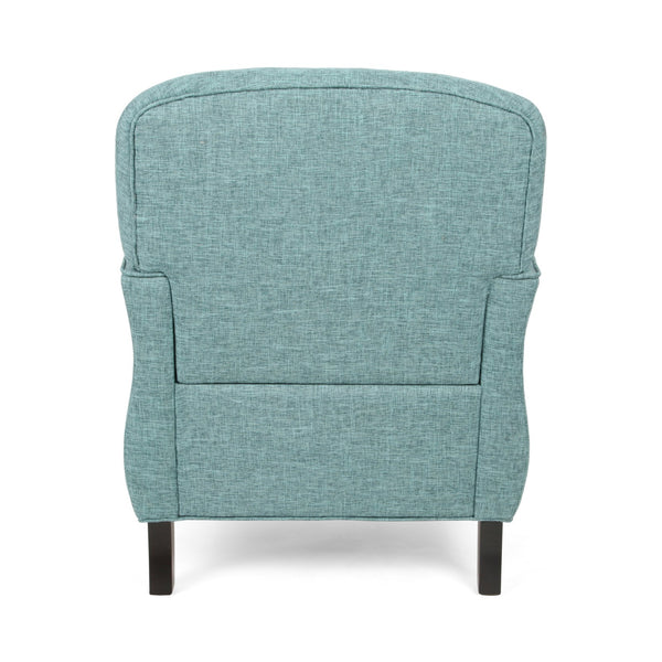 English Elm Christopher Knight Home® - CHAIR modern fabric lounge seat with compact 28.5x28.25x20.75 in dimensions, cozy supportive design Teal 63566.00TTWD