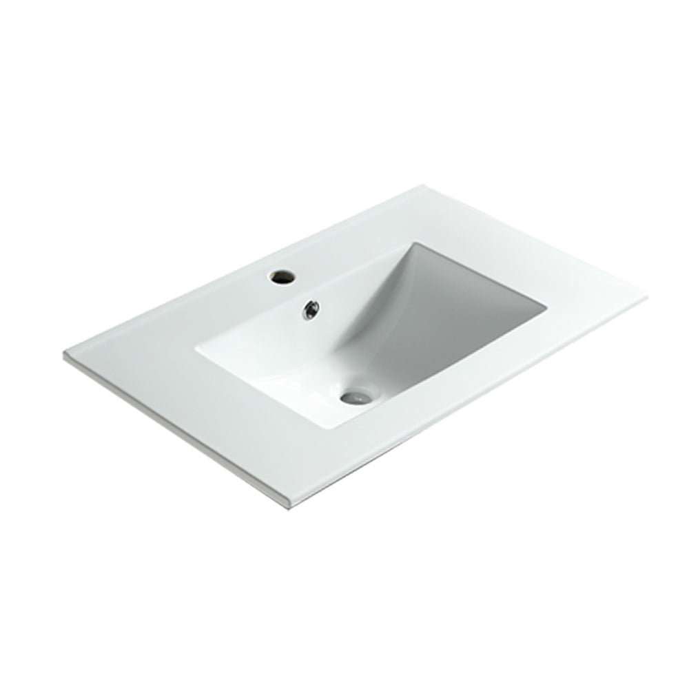 English Elm 075 Ceramic Basin White - Deep, CUPC-Certified Sink with Glossy Scratch-Resistant Finish, Eco-Friendly Durability W3520P345850