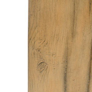 English Elm Christopher Knight Home® - Wood-Look Square-Column End Table 33.75" H with Distressed Wood-Like Finish, Durable MGO Fiberglass Blend Natural N770P284172N