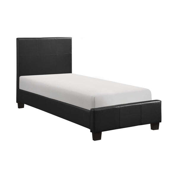 English Elm Contemporary LED Panel Queen Bed with Integrated Lighting, Sleek Wooden Frame and Modern Headboard Design Black 53 L x 41 W x 3.75 H B011S01761