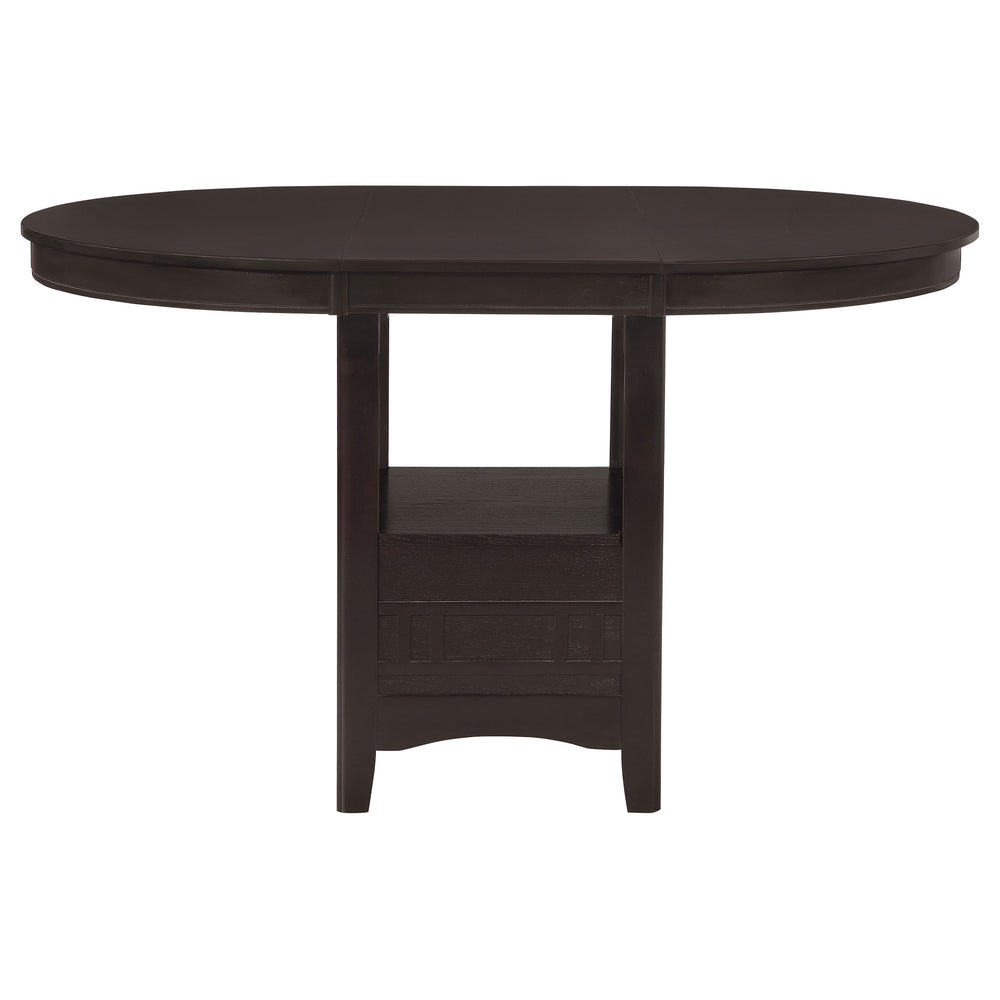English Elm Hester Espresso Extension Counter Dining Table with Rich Brown Finish, Sturdy Base & Versatile Space B062P331044