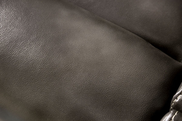 English Elm Dark Gray Finish Glider Recliner Channel-Trim Transitional Pillow Arms Oversized Comfort Recline B2741P385033