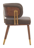 Brew Dining Chair - Set of 2 Brown & Walnut 110326 Zuo Modern