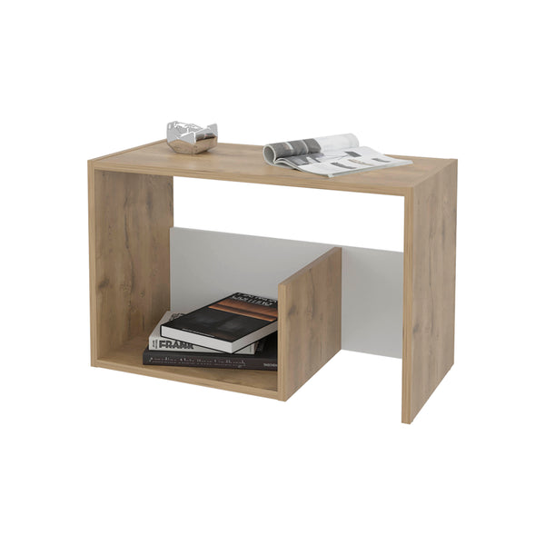 English Elm Fm Furniture Vega Side Table - Stylish Melamine With Open Storage For Modern Homes & Offices B128P293872